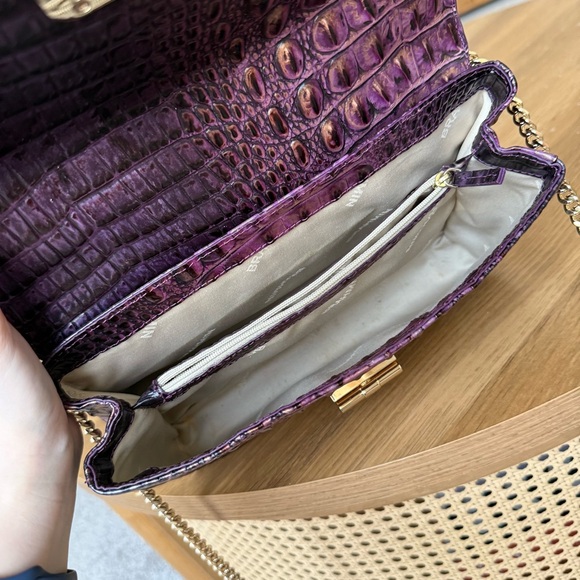 Brahmin Rosalie Crossbody Fig Jam Melbourne Genuine Leather - Picture 10 of 15